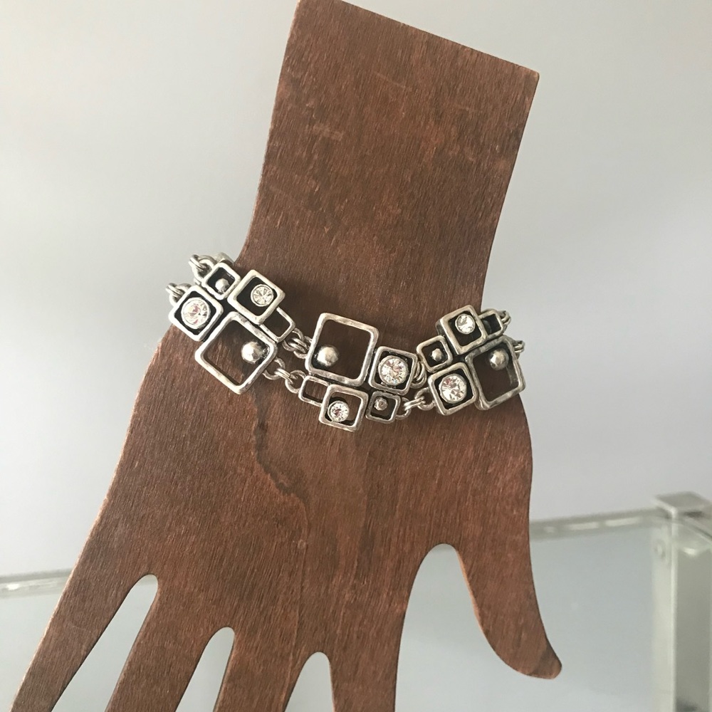 Swarovski Crystal and Silver Bracelet